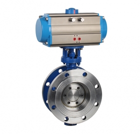 D643H硬密封气动法兰式蝶阀