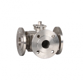 法兰式高平台三通球阀